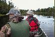 Z przodu ja, w �rodku Gra�yna, sterowa� Joe. Od tego po�owu zale�y, co b�dziemy mieli na kolacj�! Ale Indian Lake ma niewyczerpane zasoby!