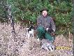Fox i szczeniak  jgterier ,,5 m-cy Tayson'' spoglada na drapie�nika 