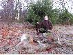 08.12.09. Puszcza Sandomierska. Poranne wyj�cie w �owisko na zako�czenie 3 dniowego polowania. Hubert darzy� - dublet.