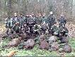 Dzisiejsze polowanie, kt�re prowadzi�em w ob. 74, �owisko ,,G�rzysty Las" obfitowa�o  w czarnego zwierza. Na rozk�adzie 11 dzik�w i 1 lis. Dzi�ki Ci �w. Hubercie. 