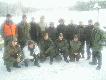 wsp�lna fota przed polowaniem. to przed naszym domkiem w Saczkowcach