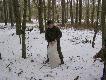 Po zako�czeniu polowania - wsp�lne rozsypanie karmy dla zwierza .
