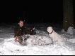 Przelatek strzelony podczas nocnego polowania na bukach. Strza� z 74 metr�w zwali� go w ogniu. Waga 40 kg.