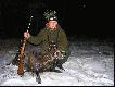 Dzik,kt�rego pozyska�em w Puszczy Noteckiej na nocnej zasiadce.Wyszed� o 23:30,a o 23:40 ju� pisa� testament.

