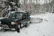 przeprawa przez �nie�ny las
