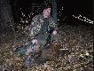Przelatek strzelony na wysokim lesie. Buchtowa� w poszukiwaniu �o��dzi wraz z reszt� watahy, w kt�rej znajdowa�o si� kilka loch i oko�o 20 tegorocznych pasiaczk�w :-) W mi�dzyczasie wychodzi�y sobie na poblisk� ��k�. Db  