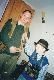 Po powrocie z ci�g�w s�onek na Spalonej. Kol. Micha� i m�j brat Radek.