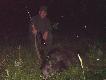Dziczek mojego taty - 16.06.2010. Czeka� na my�kusa, a o 21.30 wyjecha�y mu 4 dziki...  