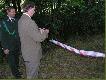 Przeci�cie wst�gi nowego kr�gu - zawody s� pierwsz� imprez� organizowan� na nowym obiekcie.
