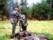 Pasowanie na Rycerza �w. Huberta kol. Paw�a Marcinca. Pierwsze polowanie i wycinek na rozk�adzie.
