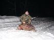 Polowanie indywidualne w lesie (23-12-10) - dzik 28kg pozyskany z dubelt�wki 16/70 z zamontowanym kolimatorem :)