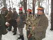 Na koniec by�o �amanie si� op�atkiem i �yczenia. Polowanie by�o udane , pad�a jedna kuna i 10 dzik�w.