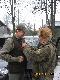 Kr�l polowania �owczy kolega Marek dekorowany przez Kierownika polowania.
