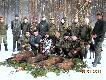 polowanie zbiorowe 9.01.2011r. Strzelaj�c dublet z dzik�w zosta�em kr�lem polowania.