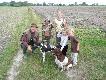 Polowanie na kuropatwy 2009. M�j ojciec i 2/3 jego ukochanych wnuk�w.