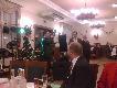 Uroczyste rozpocz�cie balu. Z prawej stoj�: �owczy oraz Prezes Ko�a.
