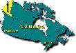 Kanada, jako federacja sk�ada si� z 10-ciu prowincji i 3c-h terytori�w. Terytorium Yukon zaznaczone ��tym kolorem 