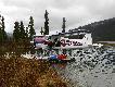 ...nasza taks�wka. Aby si� dosta� w rejon polowania korzystali�my z wodolotu. Godzina lotu ze stolicy Jukonu, Whitehorse.