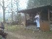 Polowa msza �w.przed polowaniem Hubertowskim,odprawiana przez Kol.Mysliwego.
