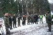 Polowanie w Kole "St Hubertus" Na zbi�rk� stawi�o sie 12 my�liwych, 4 naganiaczy dwa go�cze i jeden posokowiec. 