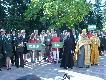 Po�wi�cenie przed parad� po promenadzie w Ja�cie