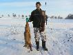 11-02-2012. Mykita pozyskany na granicznym dystansie w okolicy m. Wierzbowo. Sztucer Bars kal. 223 Rem, amunicja Hornady SP 3,6 g w�asna elaboracja.