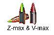 specjalnie dla coniekt�rych twierdz�cych �e Z-max i V-max to ten sam pocisk tylko �e czubek ma inny kolor, oto por�wnanie.