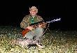 Borsuk strzelony 02.11.2012r.
Strzelony z kniej�wki kul� kal.7x57R.Pocisk Hornady Interbond 154gr. Odleg�o�� ok 50m.