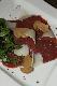 Carpaccio z jelenia. Z parmezanem i rukol�. 