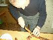 Kolega Witek dba aby�my z g�odu nie os�abli ;) Puszcza Augustowska stycze� 2012