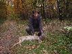 19.10.12 Podczas spacerku po �owisku z Krzychem... patrze w stron� p�l i widz� samotn� koz�, opieram si� o drzewo i oddaje celny strza� kt�ry powala sarn� w ogniu. Darz B�r