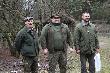 Od prawej kr�l polowania kol.Micha� Hor�oza z K� "Rogacz" Murowana Go�lina, wicekr�l kol. Marek Duda K� B�br w Obornikach oraz kr�l pudlarzy kol. Piotr Szembek r�wnie� z Bobra. 