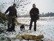 I znowu strzelba na ko�ek.Sezon Unka zako�czy�a w tym dniu jednym lisem na polowaniu u Koleg�w.DB!