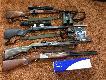 Mj myliwski dobytek.
Blaser R8 Luxus kal. 308Win. z Zeiss 3-12x56 IC Victory Varipoint  #60
Manlicher Pro Hunter Steinles Stell kal. 308Win. z Zeiss 3-12x56 Victory #44
Mossberg kal. 12/76 tzw.  pompka z 5-cio nabojowym magazynkiem
Fair LX 680 12/70
Lornetka Zeiss Victory 8x56T FL
Suchawki aktywne Peltor
