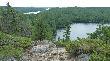 Na jeziorze Temagami, widok z wyspy "High Rock".