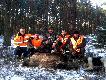 08.12.2013r. Polowanie zbiorowe - trzecie p�dzenie.  G��wni autorzy sukcesu. Dzi�ki za pomoc.