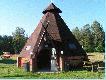 Wigwam biesiadny na strzelnicy