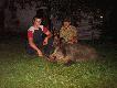 23.08.2007 dzik pad� w ogniu lecz trzebaby�o odda� jeszcze dwa strza�y by go u�mierci�, obok towarzysz polowania rafa� szyn le�niczego w naszym rejonie>>>waga tuszy 143 kilogramy>>>