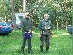 Prowadz�cy polowanie Prezes Ko�a(od prawej), i jego pomocnik Skarbnik